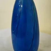 Ceramic vase signed Rosalba – deep Egyptian blue