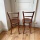 Lot 2 chaises bistrot Thonet en bois