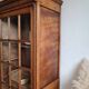 Antique Parisian glass cabinet - bonnet-maker type