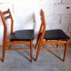 Pair of vintage Scandinavian chairs in teak 50s 60s