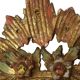 Classic Italian Gilt Crested Mirror by La Barge, 100 cm