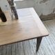 Table de ferme noyer pieds fuseaux 1950