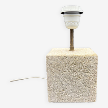 Square lamp foot in natural Gard stone