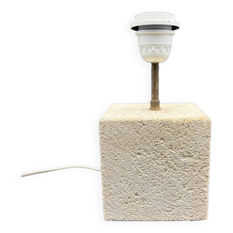 Square lamp foot in natural Gard stone