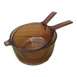 2 casseroles verre Vision