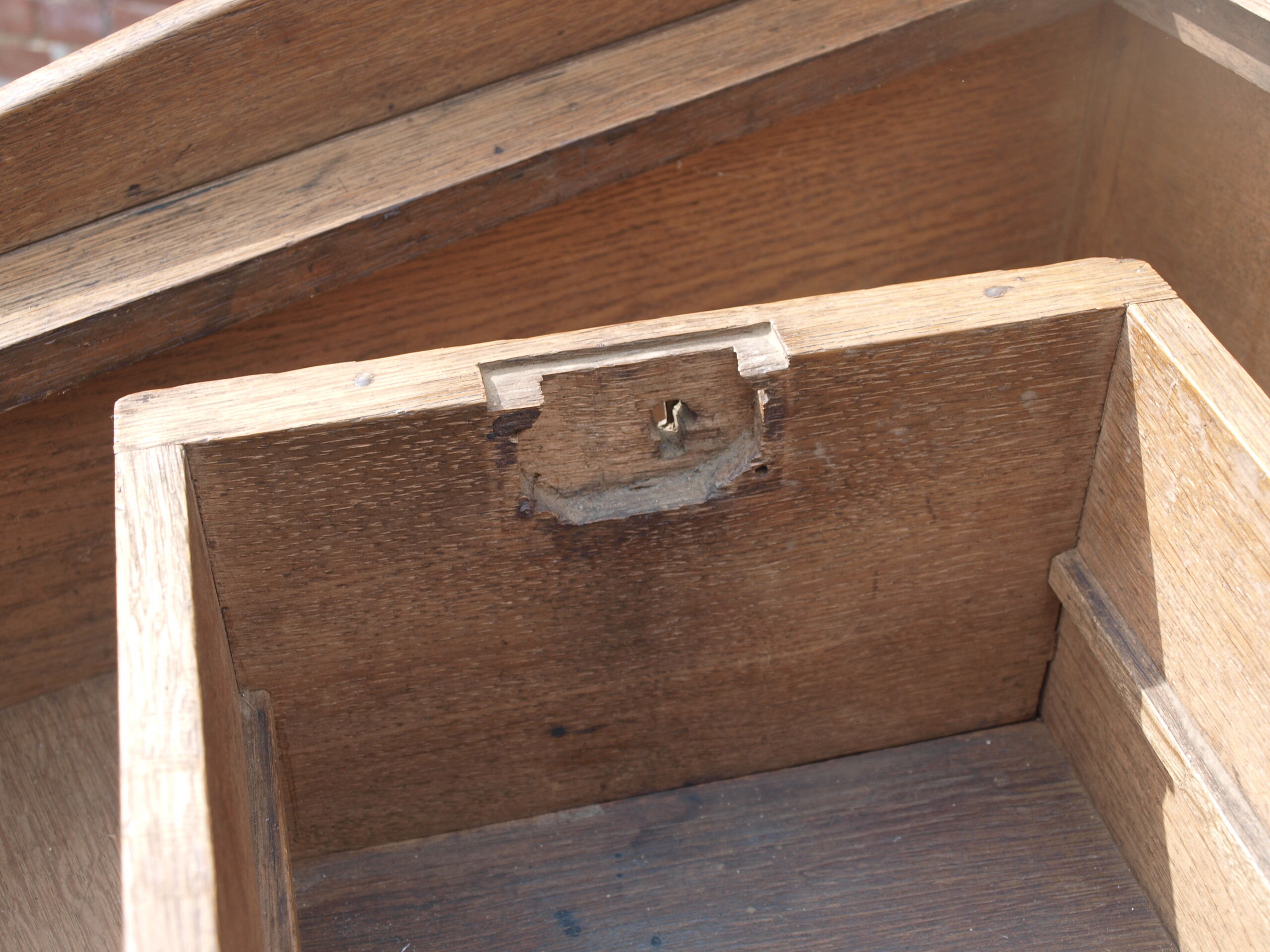 Oak writing desk