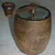 Pepper mill in vintage wooden barrel