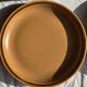 11 assiettes à dessert en grès liseré brun Sarreguemines