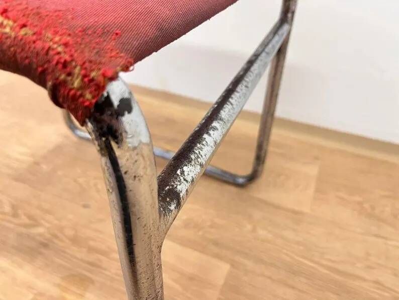 Tubular Steel Chrome Bauhaus Chair by Hynek Gottwald - 1930 (Eisengarn)
