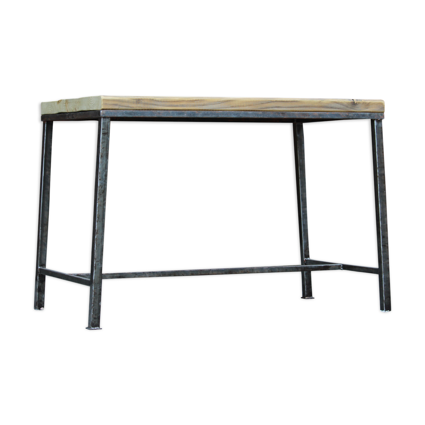 Small table in wood and metal