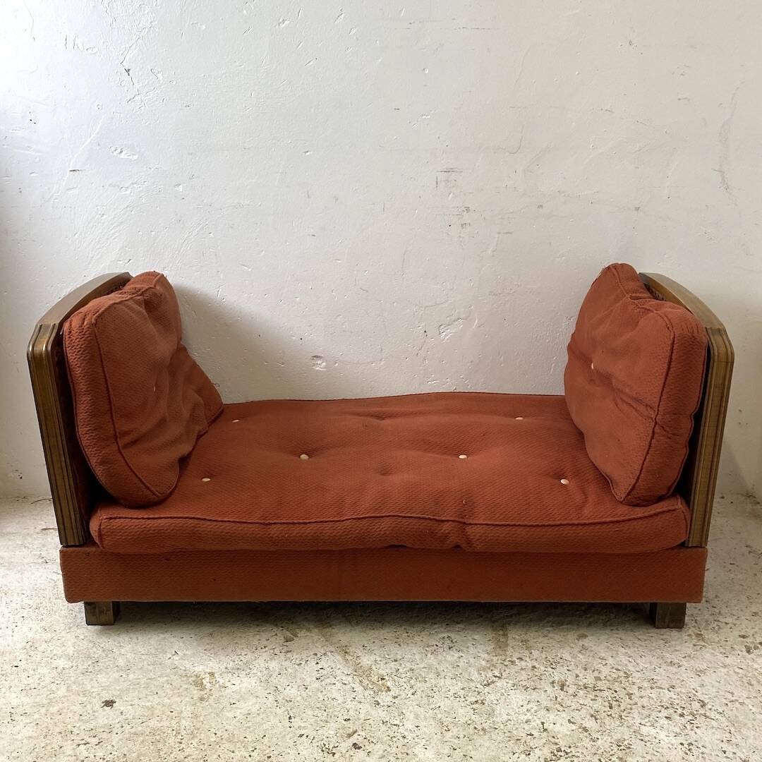 Art Deco folding daybed