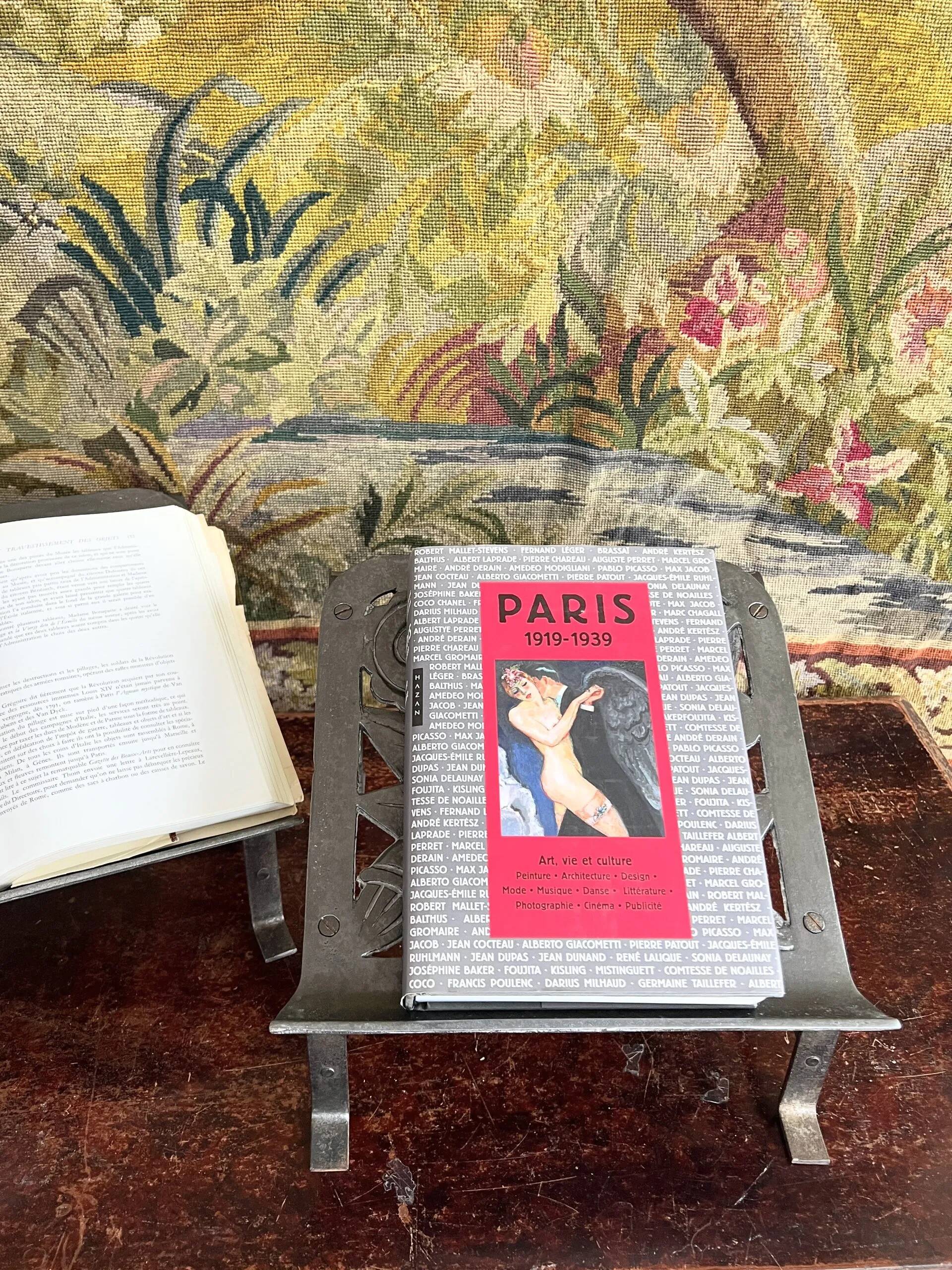 Pair of Art Deco barber's footrests