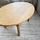 Oval farmhouse table oak 1960