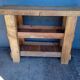 Old solid wood workbench furniture