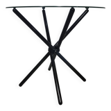 Italian folding table 80's aluminium frame