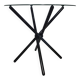 Italian folding table 80's aluminium frame