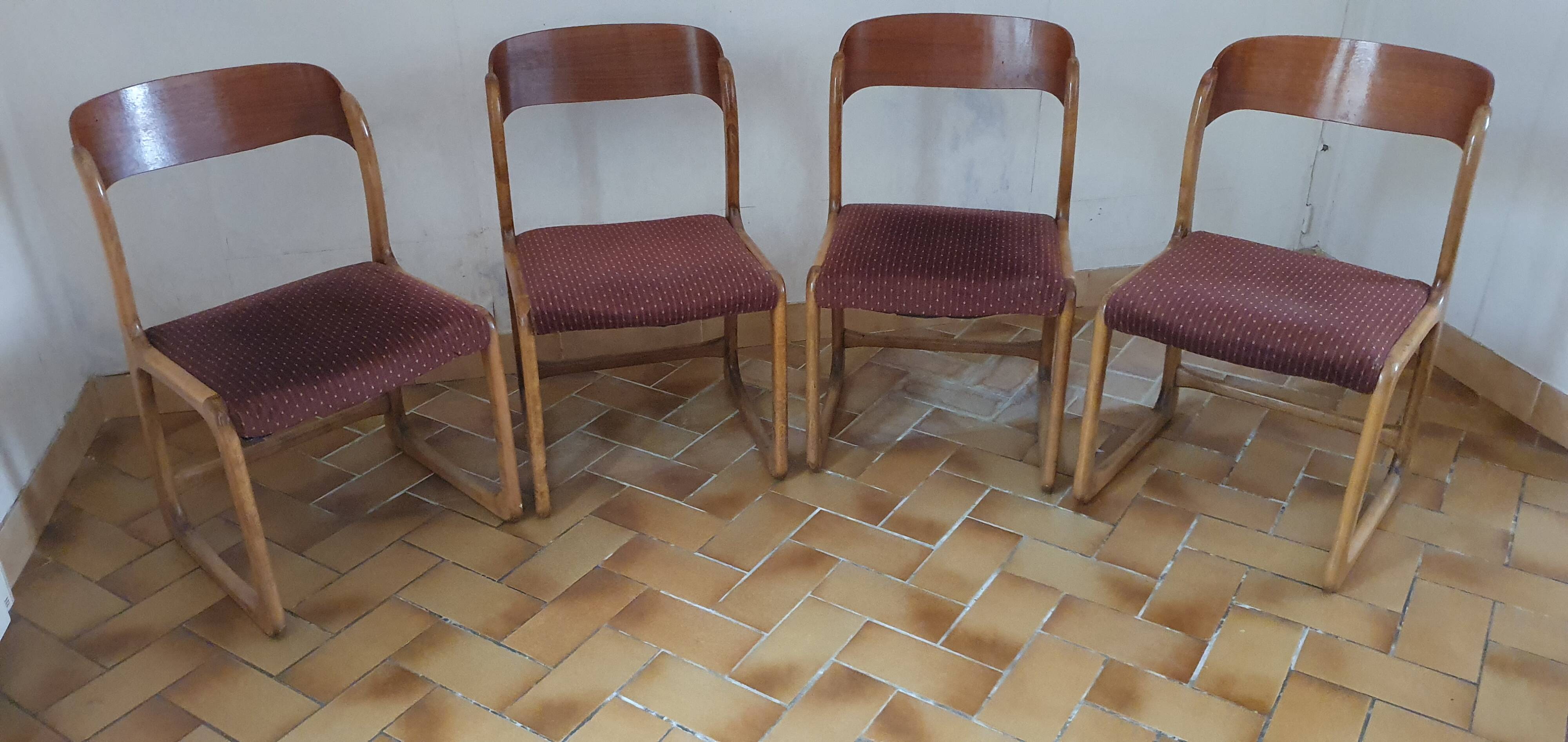 Bauman sled chairs