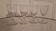 Pop-up Christmas 2022 Set of 4 molded glass wine glasses early twentieth
