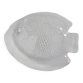 Large fish platter in transparent glass ARCOROC