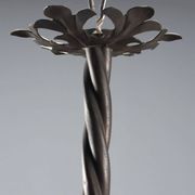Antique Art Nouveau metal chandelier with 6 lights, Italy, 20th century.