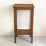 Vintage 50's side table or side table Solid wood Traces of use Accidents on the rear edge