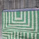 Handmade natural wool rug, size 140 x 260 cm.