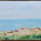 Original Swedish Oil On Panel – “Coast” By Eric Elfvén (1921–2008)