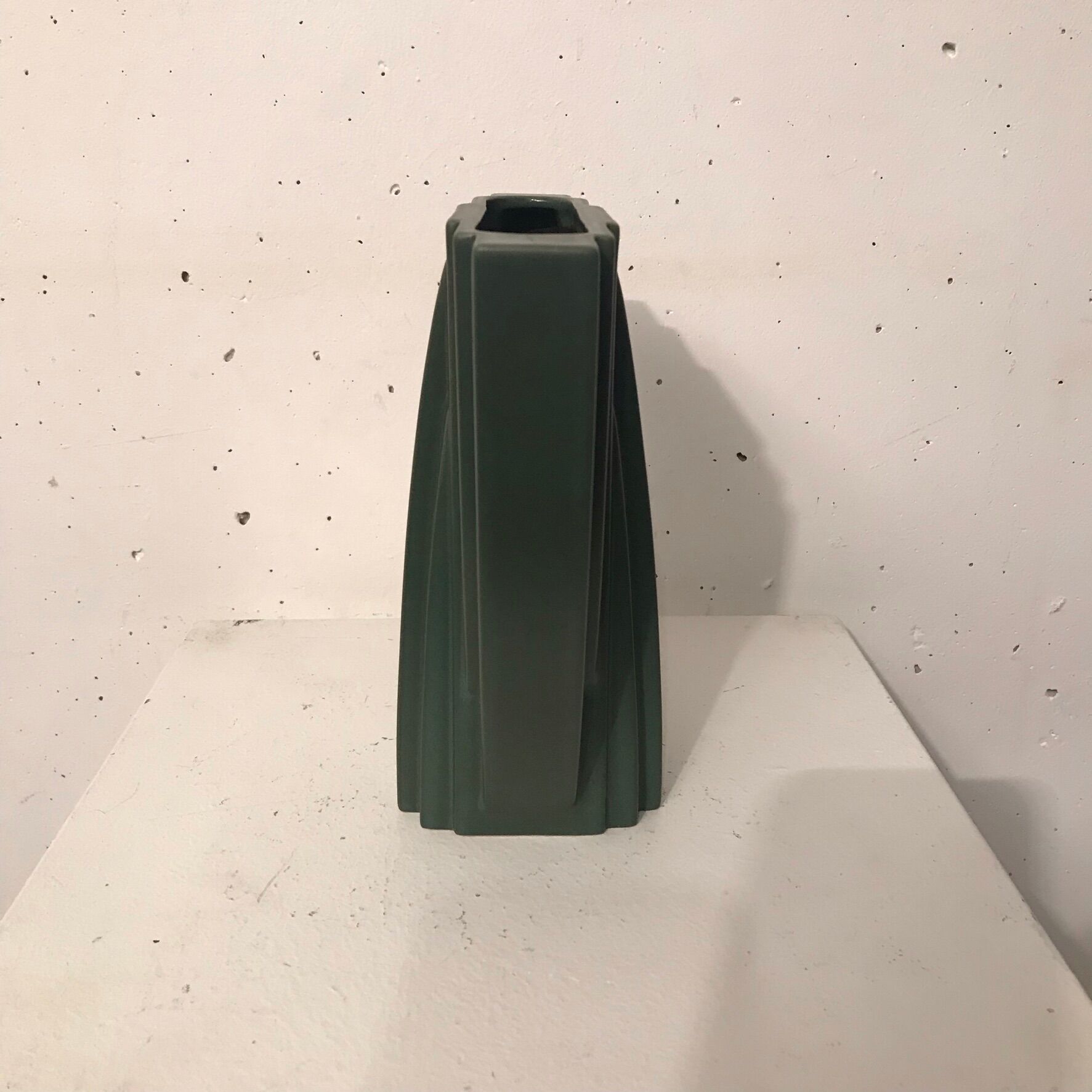 Geometric ceramic vase Claude Dumas 1980