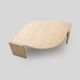 Vintage 'teardrop' travertine coffee table, Italy, 1970s.