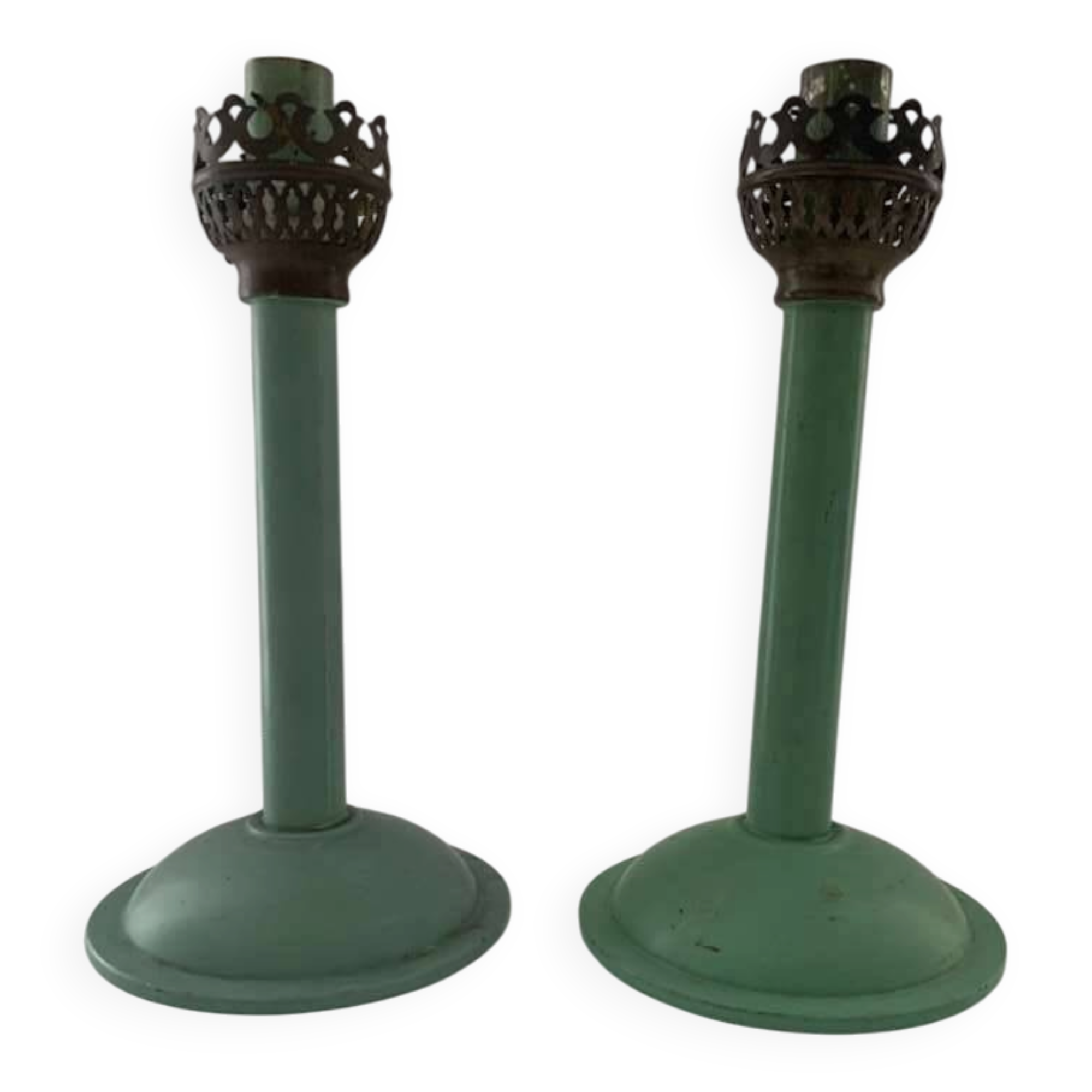 2 Bauhaus Windlichter Bougeoirs Porte-bougies