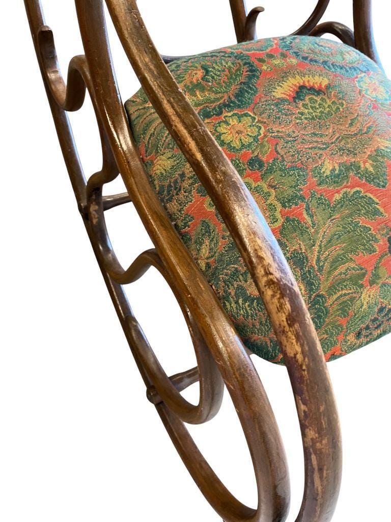 Chaise berçante vintage / rocking chair