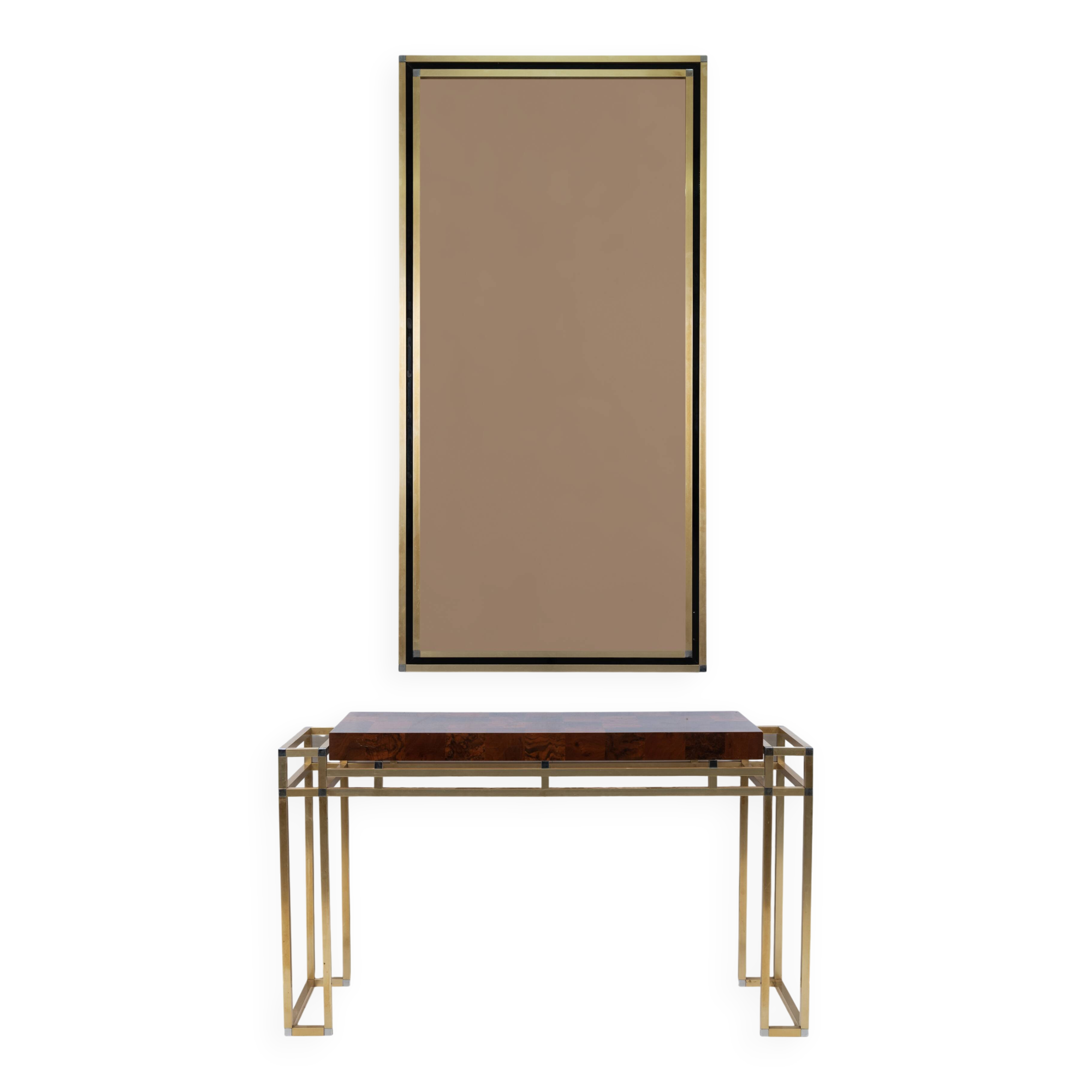 WILLY RIZZO, Console and wall mirror