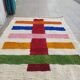 Traditional hand-woven Beni Mrirt rug, size 150 x 250 cm