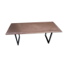 Table basse avec plateau en cuivre