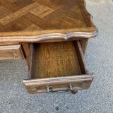 Louis XV style oak center desk
