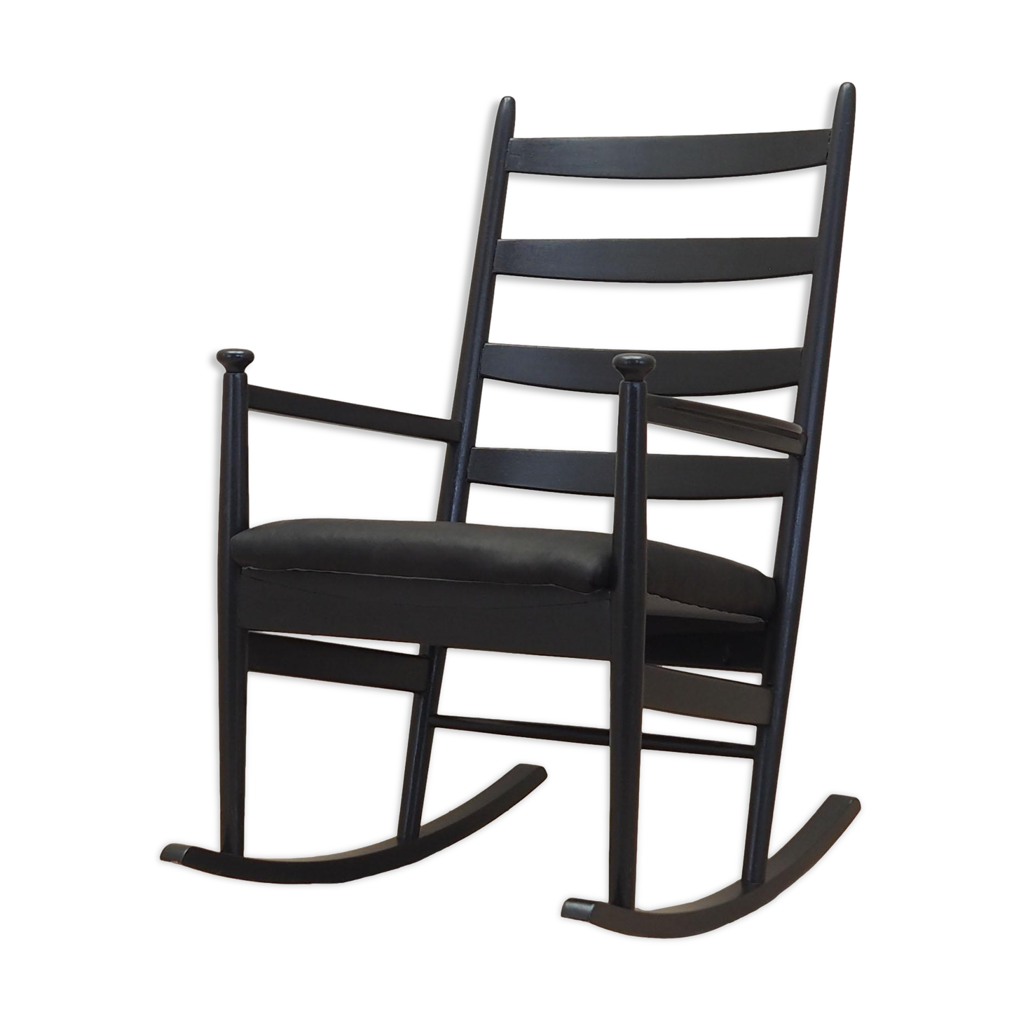 Rocking-chair en hêtre, design danois, années 1970,  Danemark