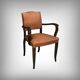 Pair of bridge armchairs in beech - 1940