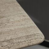 Low design side table in travertine, 1970s