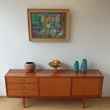 Modernist long sideboard of the 1970s