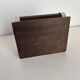 Vintage 1960 cigarette holder, wooden and gold metal dispenser - 16 x 13 cm
