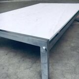 Postmodern Italian Carrara Marble Low Coffee Table, 1970s