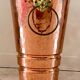 Vintage copper lion's head umbrella holder