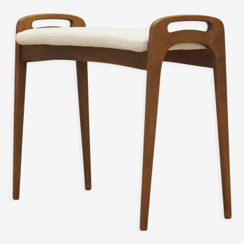 Repose-pieds en noyer, design danois, années 60, fabriqué au Danemark
