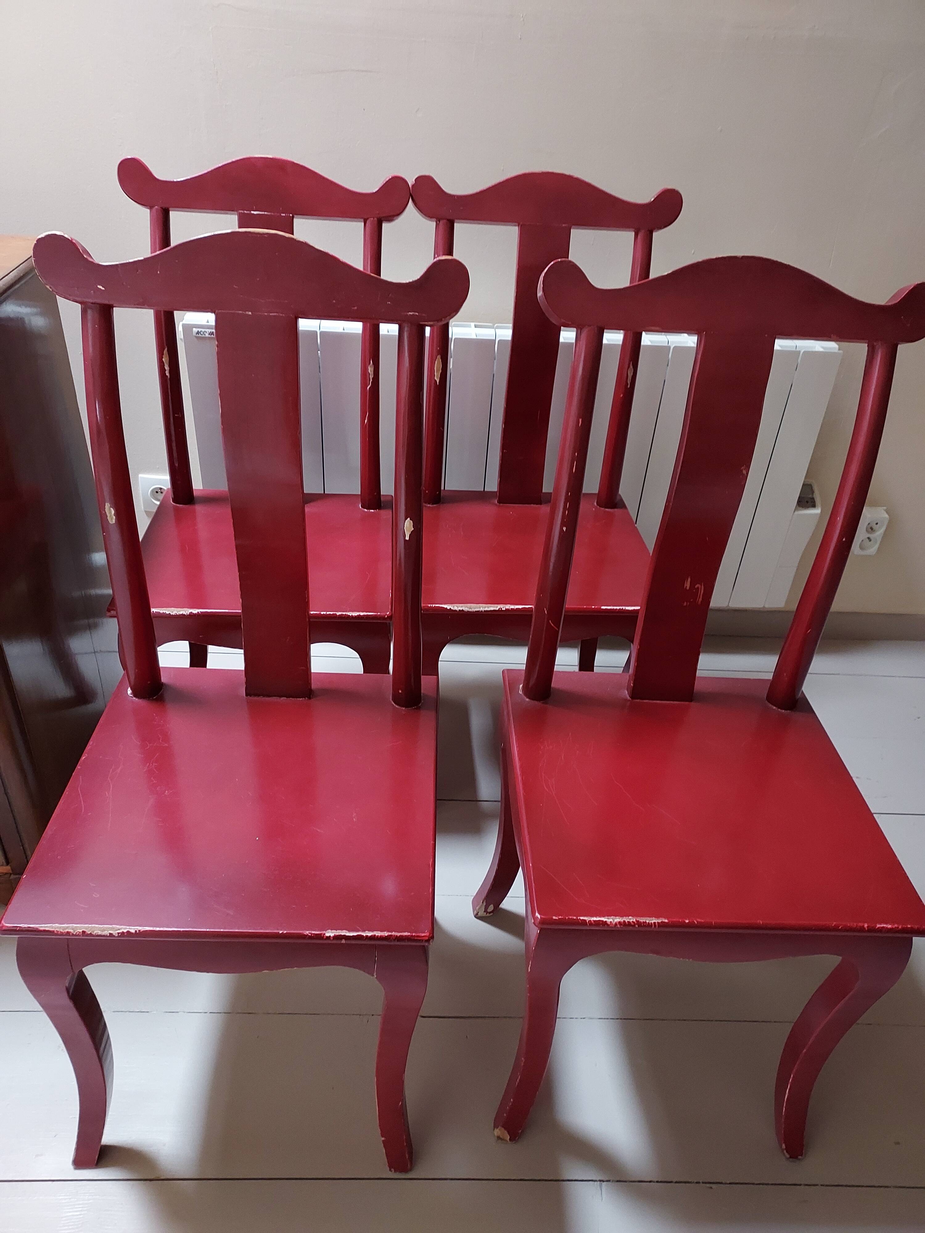 Chaises style asiatique lot de 4