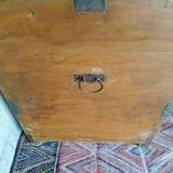 Coffre ancien bois peint