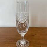Ensemble de verres et carafe en cristal taillé main