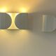 Pair of vintage Foglio wall lamps, white, Tobia Scarpa for Flos Italy