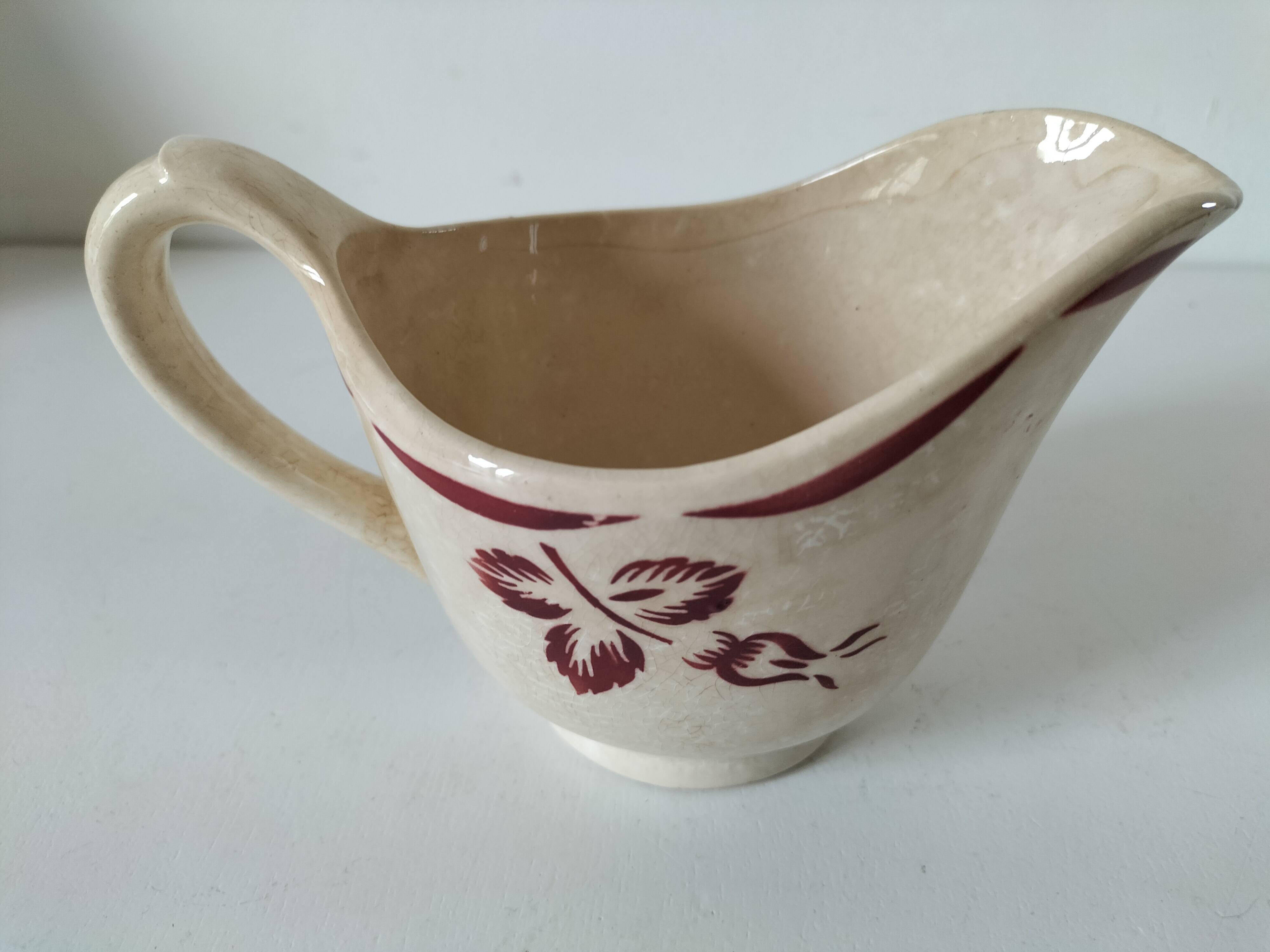 Old ironstone sauce boat