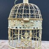Classic roung wrought iron bird cage small