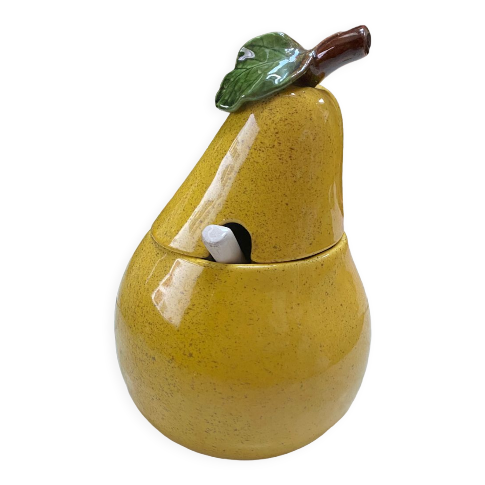 Vintage pear slip pot